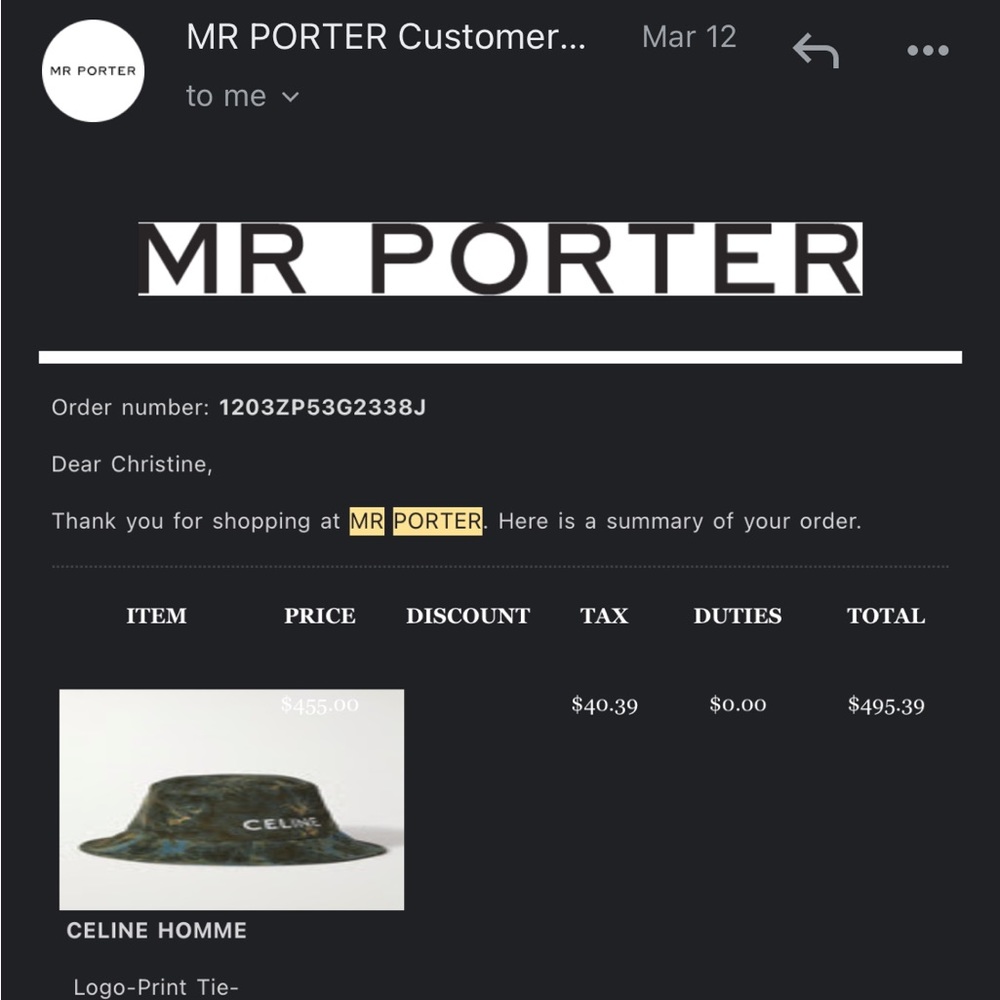 Celine Tie-Dye Bucket Hat NWOT - Picture 3 of 6